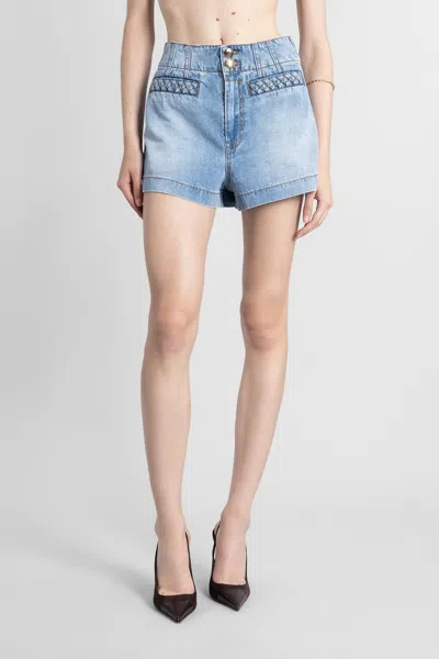 Zimmermann Shorts In Blue Denim