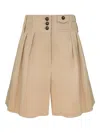 Zimmermann Rebellion Cargo Shortss Beige In Nude