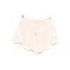 Zimmermann Lace-trim Shorts In Neutral