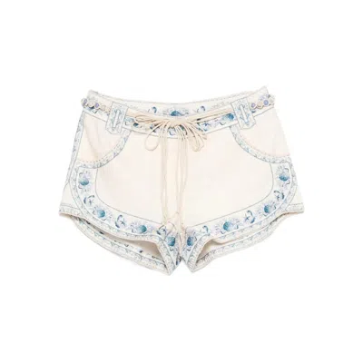 Zimmermann Shorts In White