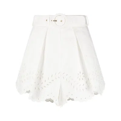 Zimmermann Shorts In White