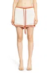 Zimmermann Golden High-rise Shorts In White