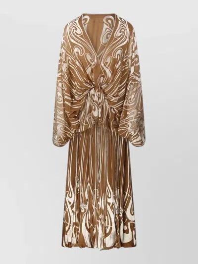 Zimmermann Momentum Burnout Bubble Gown In Brown