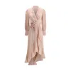 Zimmermann Silk Charmeuse Wrap Dress