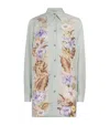Zimmermann Womens Sage Multi Floral Coco Floral Silk Shirt Xs In Green