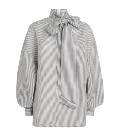 ZIMMERMANN SILK-COTTON HYPNOTIC BLOUSE