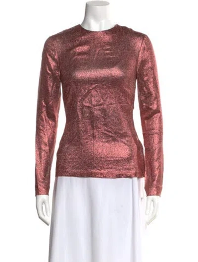 Pre-owned Zimmermann Silk Crew Neck Sweatshirt In Orange