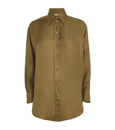 ZIMMERMANN SILK CRUSH SHIRT
