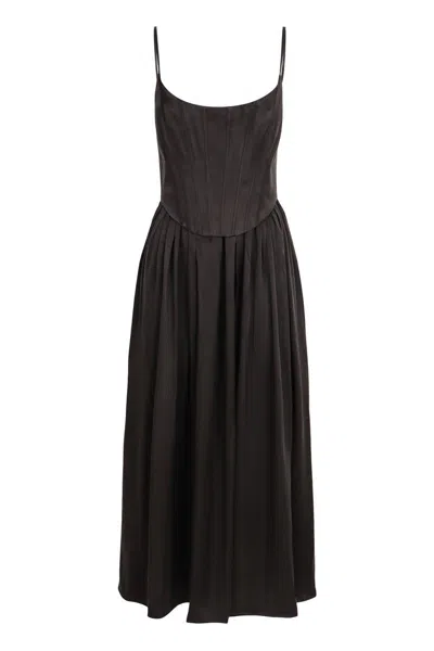 Zimmermann Silk Dress In Black
