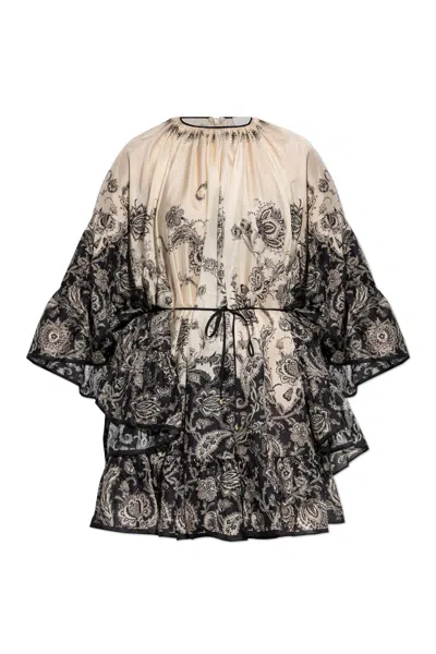 ZIMMERMANN ZIMMERMANN SILK DRESS WITH PRINT