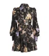 Zimmermann Eden Belted Flip Mini Dress In Iris Sherbert In Multi