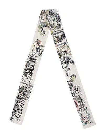 Pre-owned Zimmermann Silk Floral Print Bandeau In Neutrals