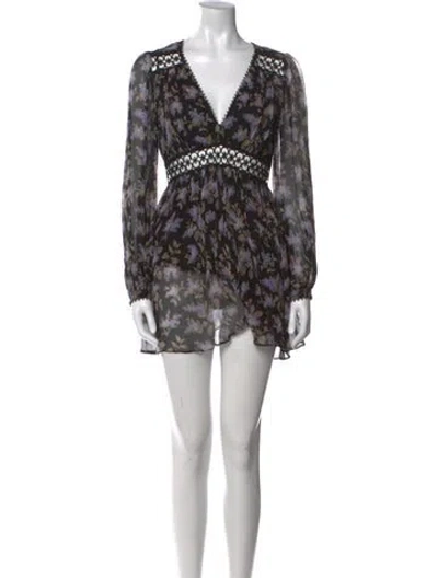 Pre-owned Zimmermann Silk Floral Print Romper