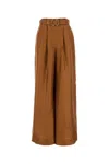 Zimmermann Silk Illustration Wide-leg Pants In Beige