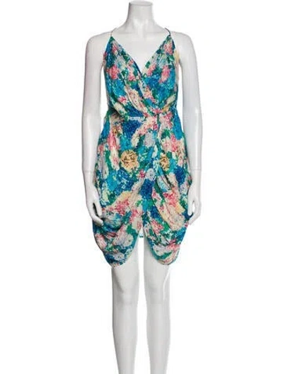 Pre-owned Zimmermann Silk Knee-length Dress In Multi