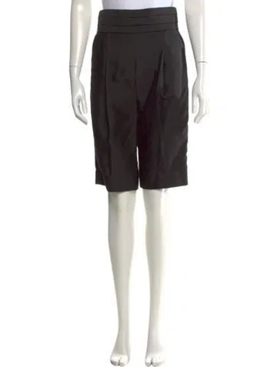 Pre-owned Zimmermann Silk Knee-length Shorts In Black