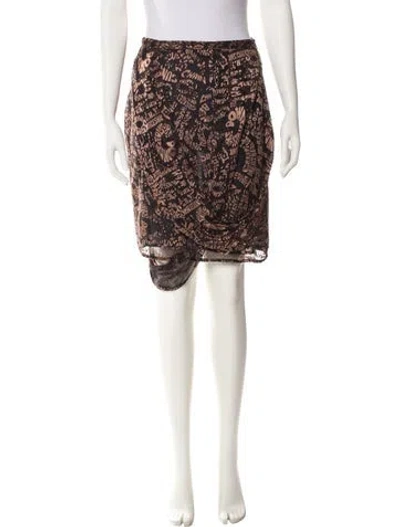 Pre-owned Zimmermann Silk Knee-length Skirt In Black