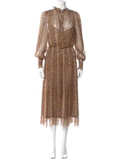 Pre-owned Zimmermann Silk Long Dress
