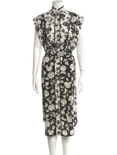 Pre-owned Zimmermann Silk Long Dress In Black