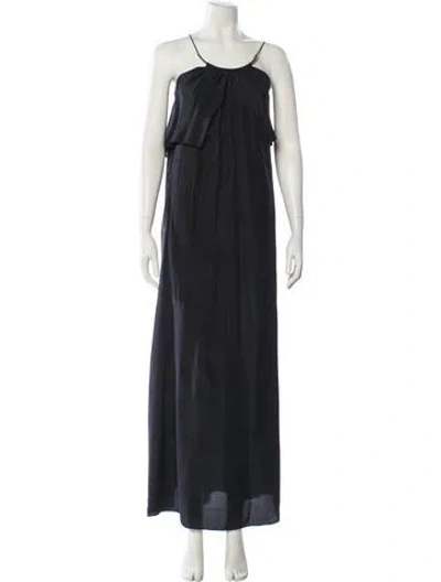 Pre-owned Zimmermann Silk Long Dress In Black