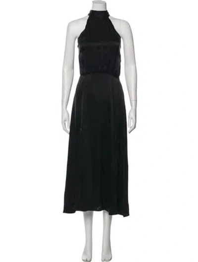 Pre-owned Zimmermann Silk Long Dress In Black