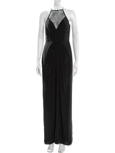 Pre-owned Zimmermann Silk Long Dress In Black