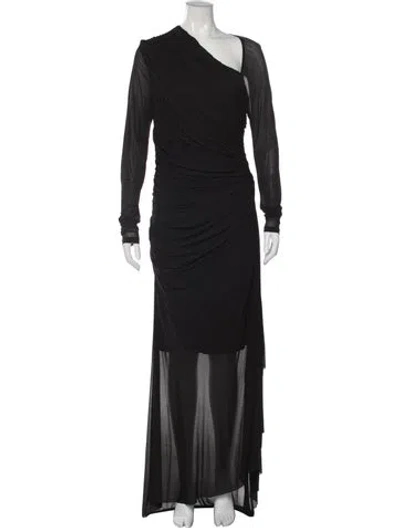 Pre-owned Zimmermann Silk Long Dress In Black