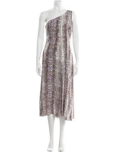 Pre-owned Zimmermann Silk Long Dress In Blue