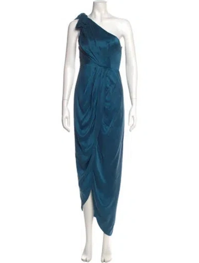 Pre-owned Zimmermann Silk Long Dress In Blue
