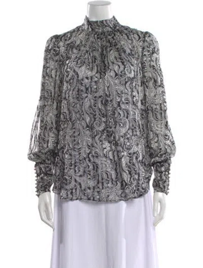 Pre-owned Zimmermann Silk Long Dress In Gray