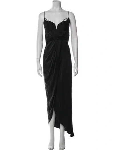 Pre-owned Zimmermann Silk Long Dress In Green