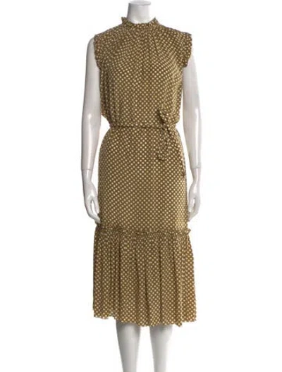 Pre-owned Zimmermann Silk Long Dress In Green