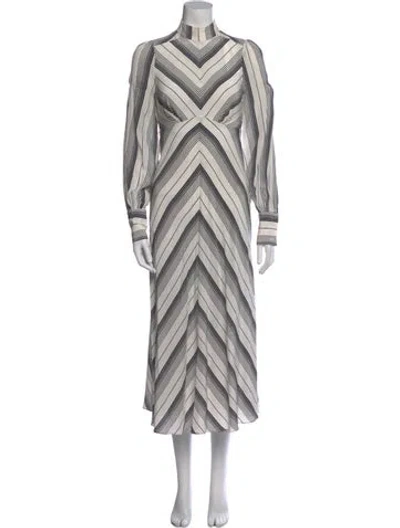 Pre-owned Zimmermann Silk Long Dress In Multi