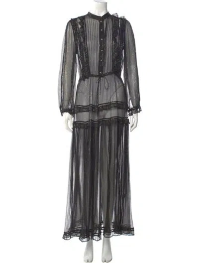 Pre-owned Zimmermann Silk Long Dress In Multi