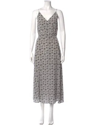 Pre-owned Zimmermann Silk Long Dress In Multi