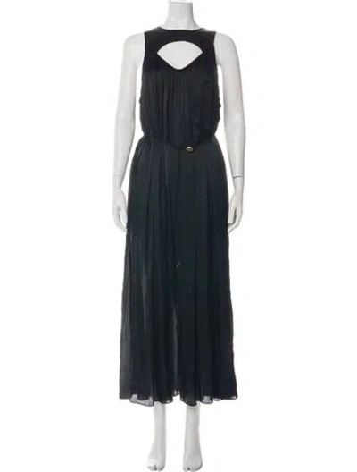 Pre-owned Zimmermann Silk Long Dress In Multi