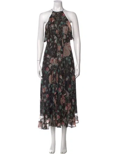 Pre-owned Zimmermann Silk Long Dress In Multi
