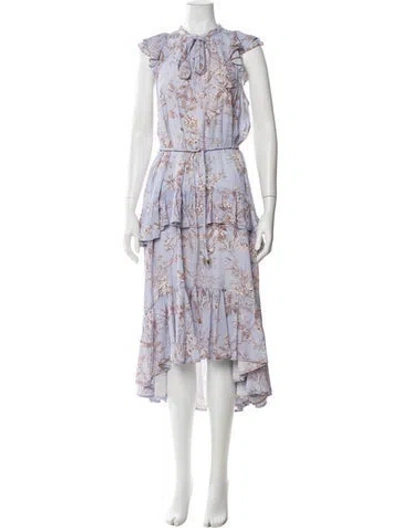 Pre-owned Zimmermann Silk Long Dress In Multicolor