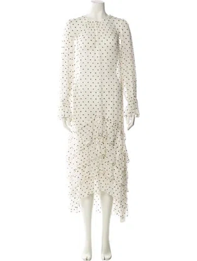 Pre-owned Zimmermann Silk Long Dress In Neutral