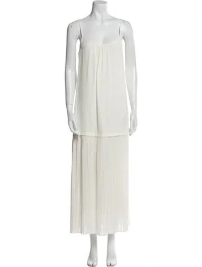 Pre-owned Zimmermann Silk Long Dress In Neutral