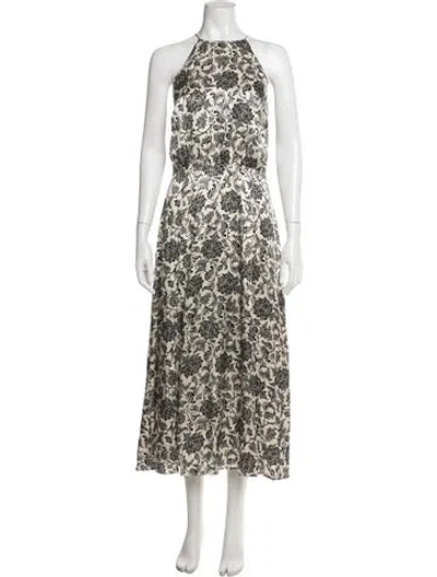 Pre-owned Zimmermann Silk Long Dress In Neutrals