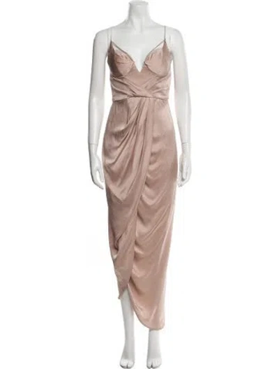 Pre-owned Zimmermann Silk Long Dress In Pink