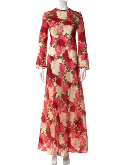 Pre-owned Zimmermann Silk Long Dress In Pink