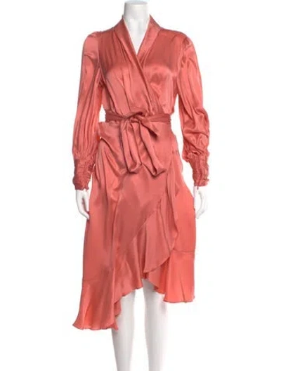 Pre-owned Zimmermann Silk Long Dress In Pink
