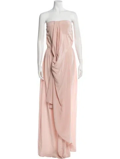 Pre-owned Zimmermann Silk Long Dress In Pink