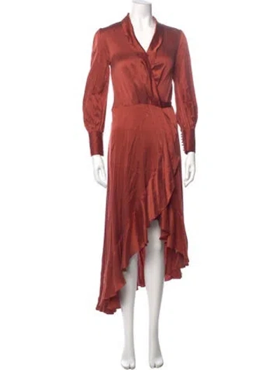 Pre-owned Zimmermann Silk Long Dress In Pink