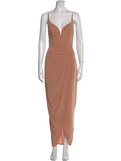 Pre-owned Zimmermann Silk Long Dress In Pink