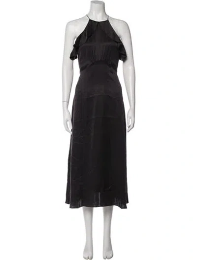 Pre-owned Zimmermann Silk Long Dress In Purple