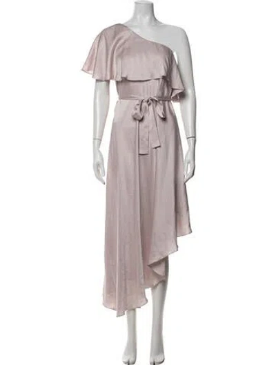 Pre-owned Zimmermann Silk Long Dress In Purple