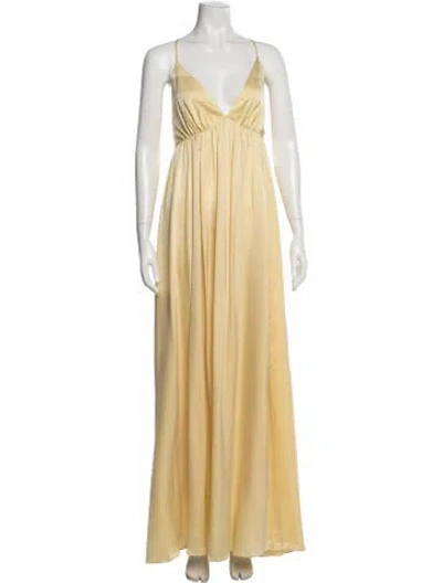 Pre-owned Zimmermann Silk Long Dress W/ Tags In Neutral
